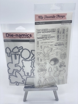 MFT Die-Namics Stanz & Stempel Set - Warm & Fuzzy Friends